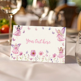 Cartão De Mesa Tenda de comida para festa de aniversário no Jardi