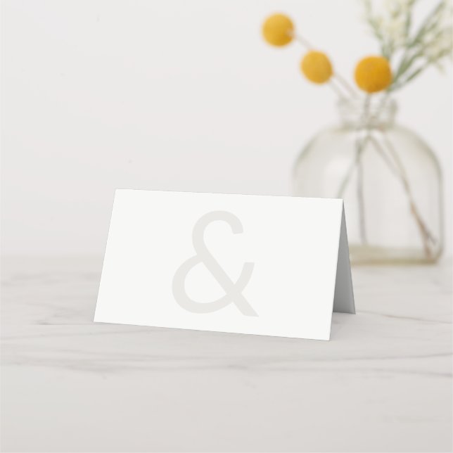 Cartão De Mesa Tipografia Editorial Casamento (Verso)