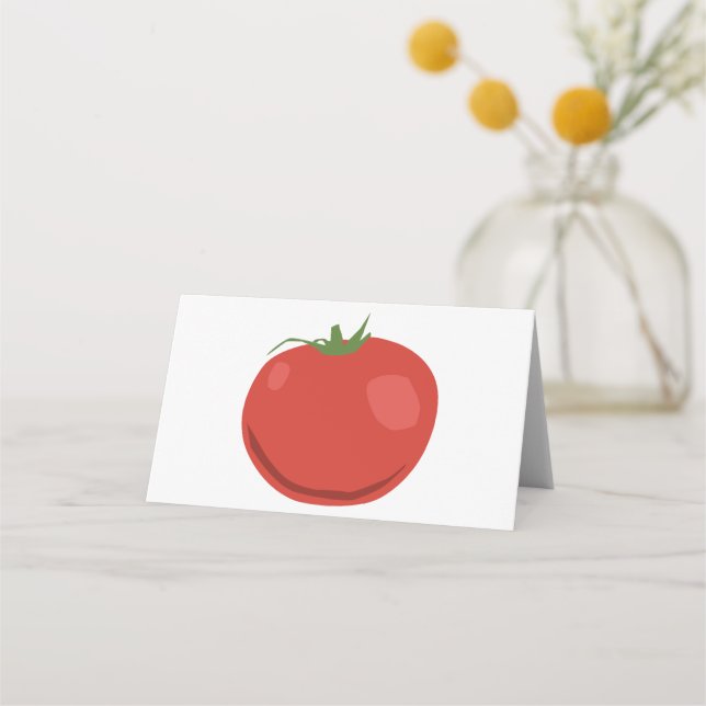 Cartão De Mesa Tomate (Frente)