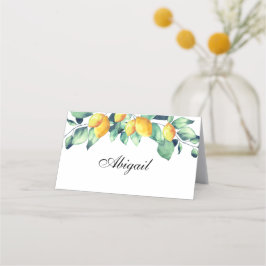 Cartão De Mesa Toscana elegante Wedding Weis verde