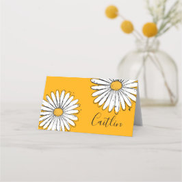 Cartão De Mesa Trending Daisy Orange inky art