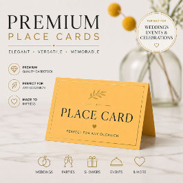 Cartão De Mesa um fundo amarelo com uma