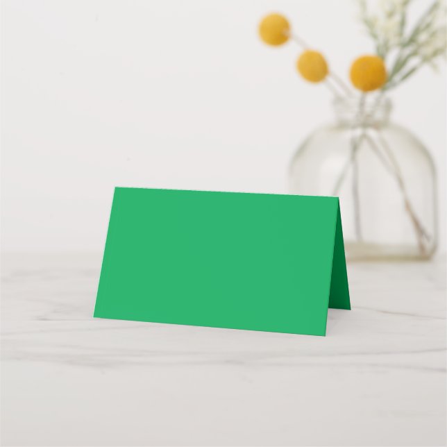 Cartão De Mesa um fundo verde com (Frente)