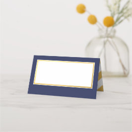 Cartão De Mesa vazio bar MITZVAH marinho moderno Faux gold