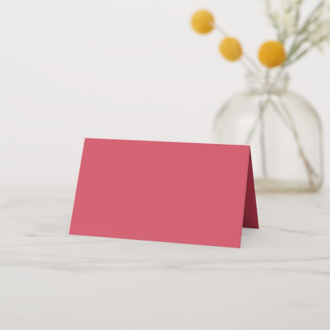 Cartão De Mesa Vermelho-tijolo (cor sólida) (Frente)