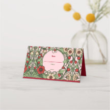 Vintage Garden Art Nouveau Folheto