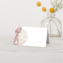 Cartão De Mesa Vintage Peony Botanical Wednplace card