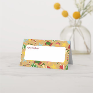 Cartão De Mesa Warm Christmas Place Cards - Dinner Table Decor