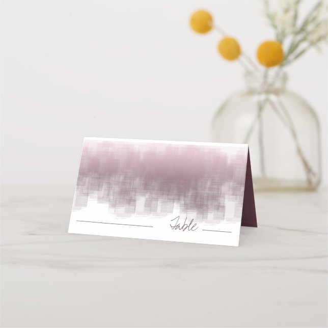 Cartão De Mesa Watercolor Reflections Mesa Mauve ID774 (Frente)