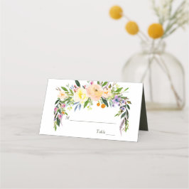 Cartão De Mesa Willow e Floral