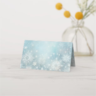 Cartão De Mesa Wonderland Snowflake Wedke