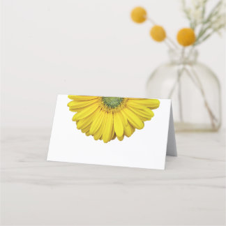 Cartão De Mesa Yellow Gerbera Daisy Wedding