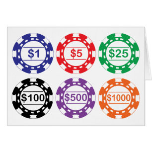 Cartão de microplaquetas do casino