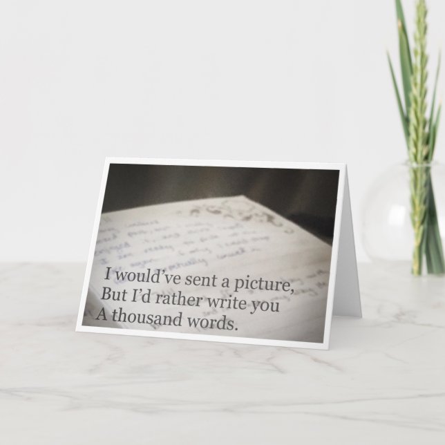 Cartão de mil palavras (Frente)