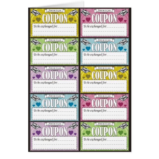 Cartão De mim a você vales (Frente)