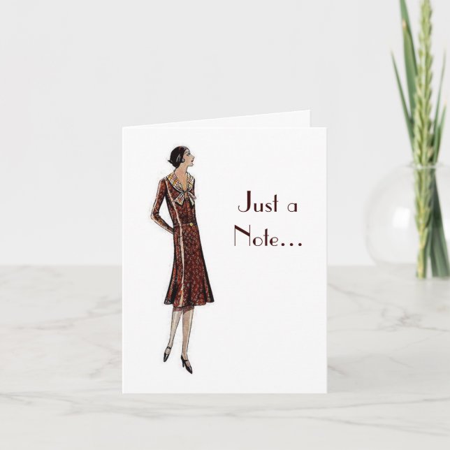 Cartão de Moda dos Vinte Anos (Frente)