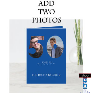 Cartão de Modelo de Fotografia Estilizada de 50º A