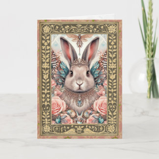 Cartão de Moldura de Foto Personalizável - Coelho