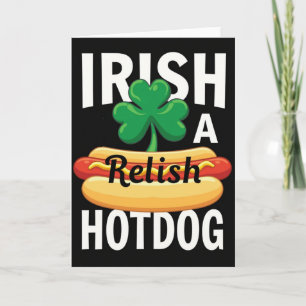 Cartão de Molho de Cachorro-Quente Irlandês