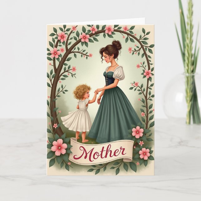 Cartão de Momento Doce do Dia das Mães (Frente)