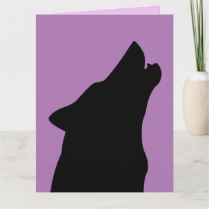 CARTÃO DE MORTE DE ANIVERSÁRIO DE ARTE DE HOWLING