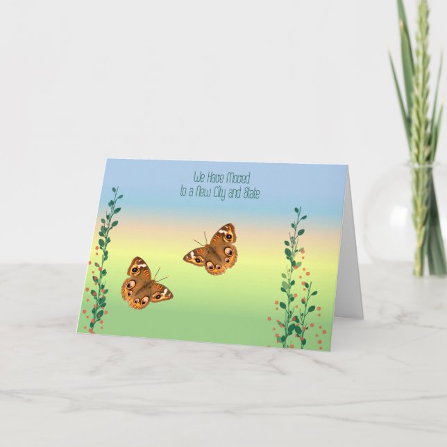 Cartão de Movimento, Nova Cidade e Estado (Frente)