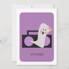 Cartão de Música Fantasma Feliz Halloween