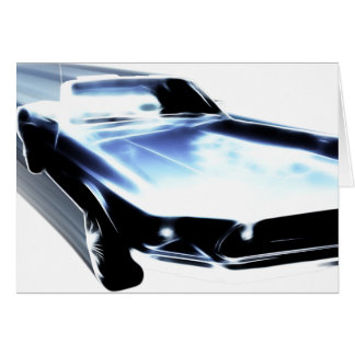 Cartão de Mustang Azul de Velocidade