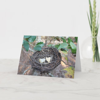 Cartão de namorados c/ 2 Ovos cardíacos dentro