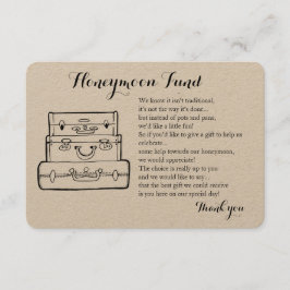 Cartão de narração de casamento para pedido de fun