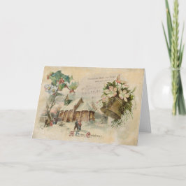 Cartão de Natais vintages "Festa de Natal"