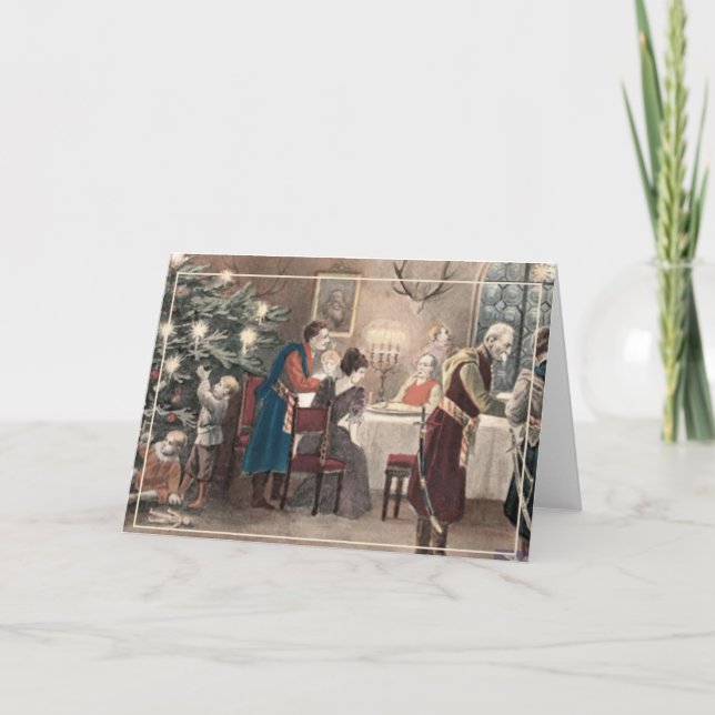 Cartão de natais vintages polonês (Frente)