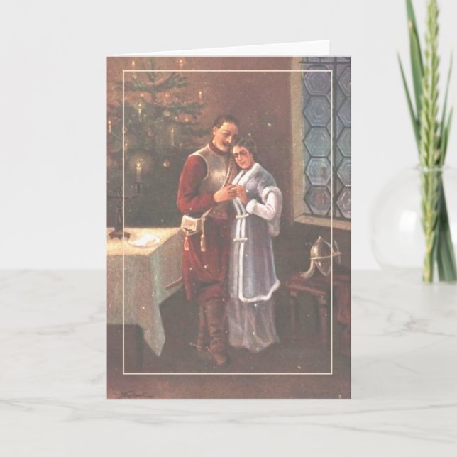 Cartão de natais vintages polonês (Frente)