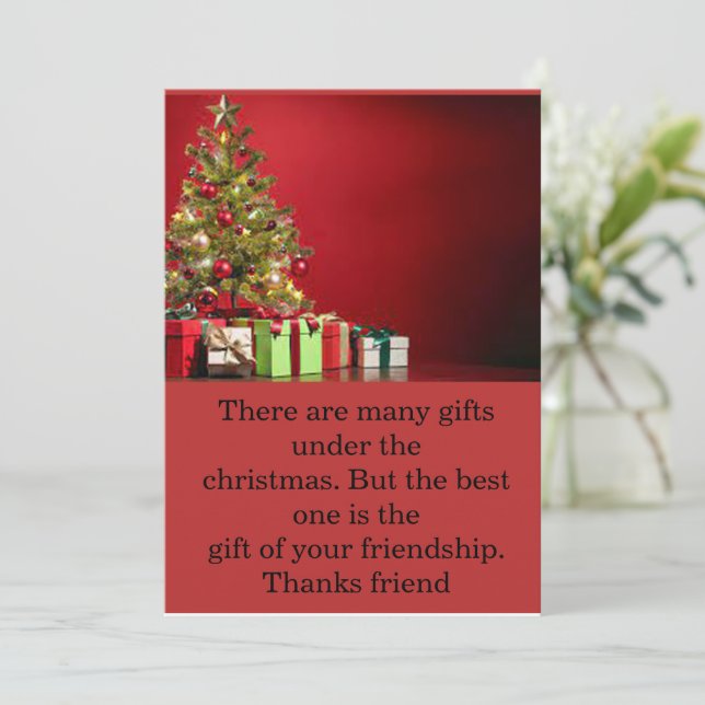 cartão de natal (Em pé/Frente)