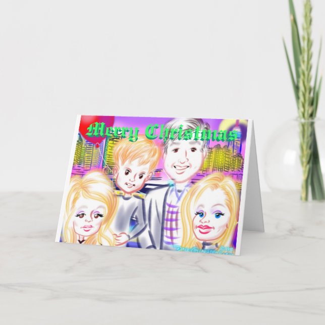 Cartão de Natal 12a das caricaturas (Frente)