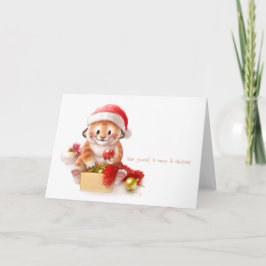 cartão de Natal 2010 do tigre do lil