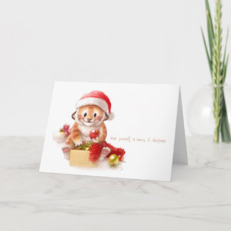 cartão de Natal 2010 do tigre do lil