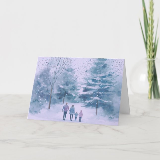 Cartão de Natal - A caminho de casa (Frente)