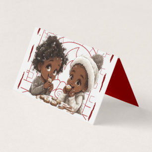 Cartão de Natal afro-americano