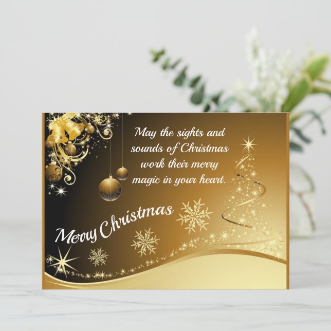 Cartão de natal ajustável (Em pé/Frente)