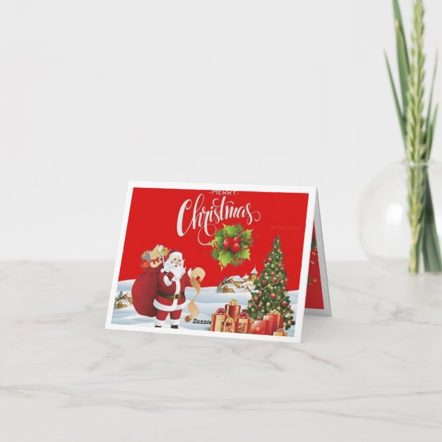 cartão de natal alegre (Verso)