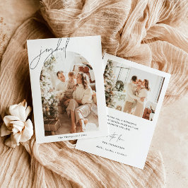 Cartão de Natal alegre | Cartão com fotos de Natal