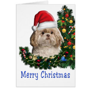 cartão de Natal Alegre Natal Dog
