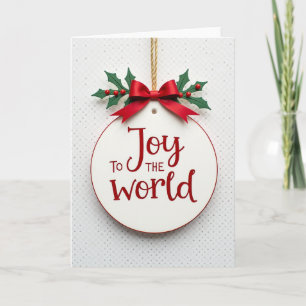 Cartão de Natal Alegria para o Mundo