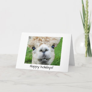 Cartão de Natal Alpaca
