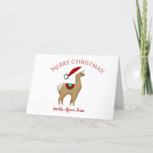 Cartão de Natal Alpaca