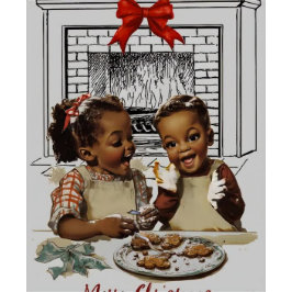 Cartão de natal americano Vintage