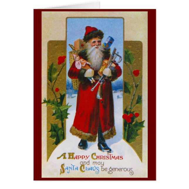 CARTÃO DE NATAL AMERICANO VINTAGE (Frente)