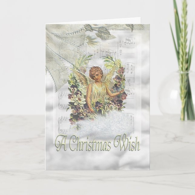 Cartão de Natal Angel (Frente)