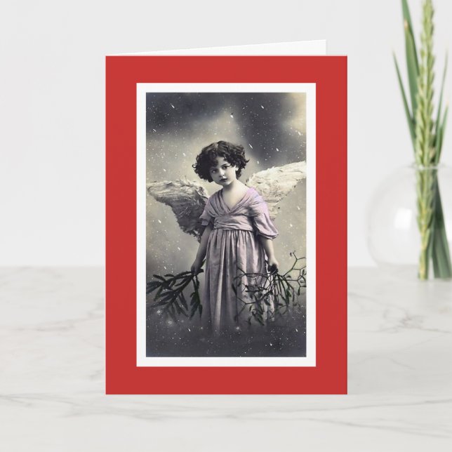 CARTÃO DE NATAL ANJO DA NEVE (Frente)